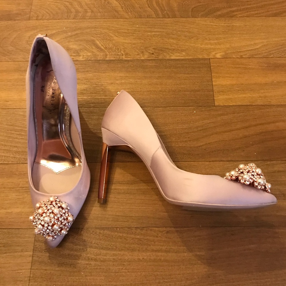 Ted Baker Pink Brooch Pumps